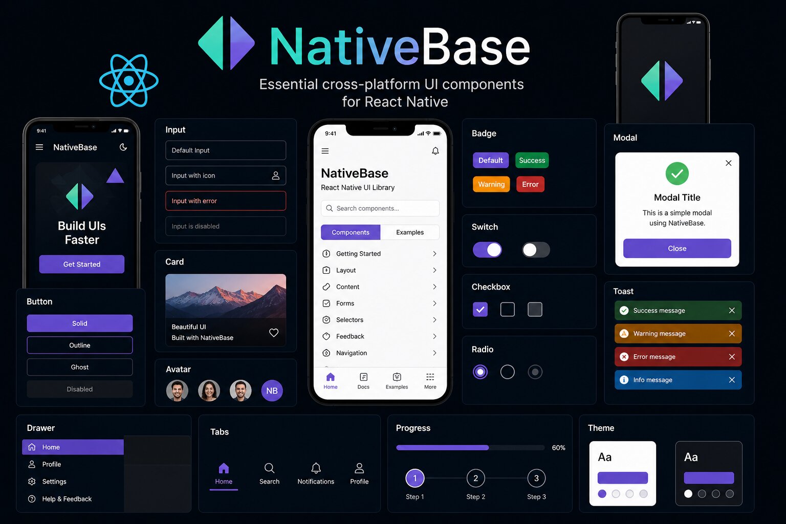 کتابخانه Native Base در React Native