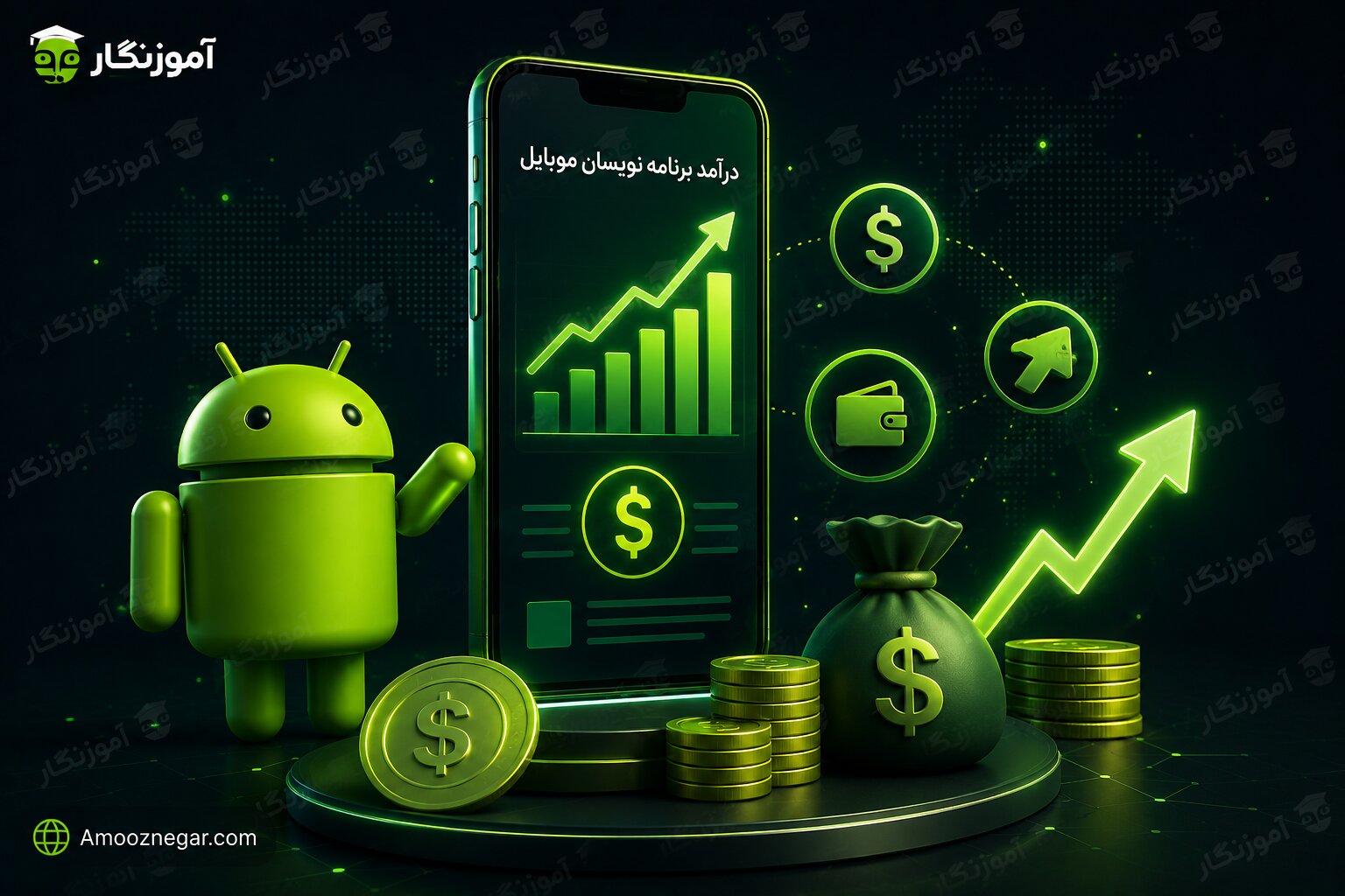 درآمد برنامه نویسان موبایل