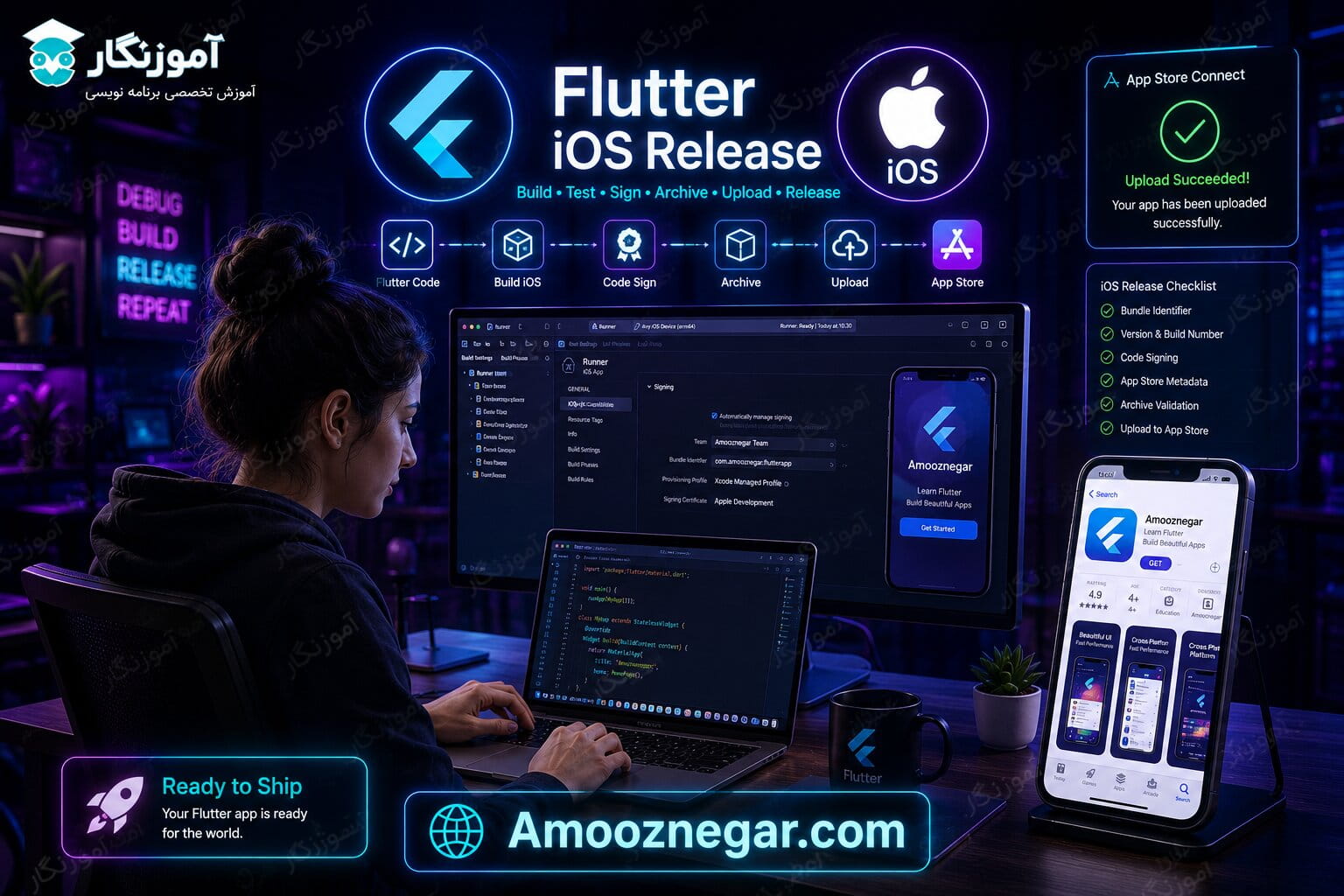 خروجی گرفتن ios در فلاتر