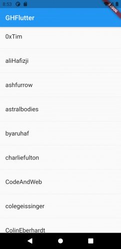 ListView فلاتر