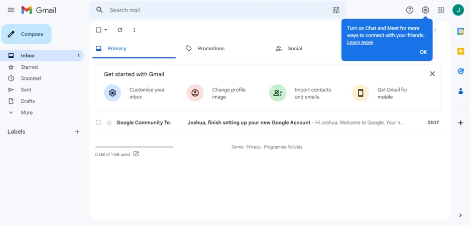 اکانت gmail