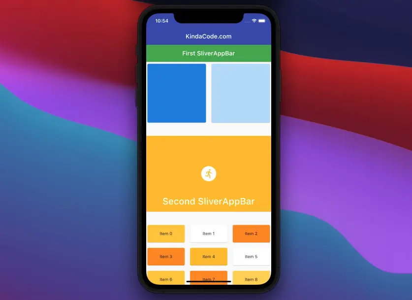 SliverList فلاتر