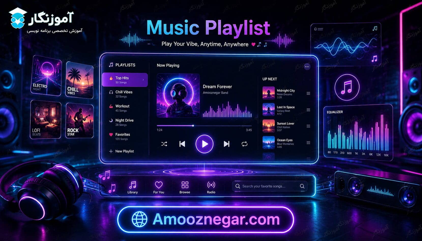 پلی‌لیست مخصوص برنامه‌نویسان
