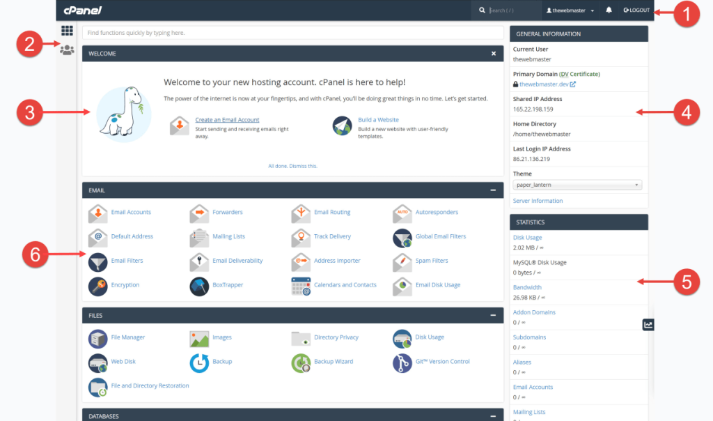 کنترل پنل cpanel
