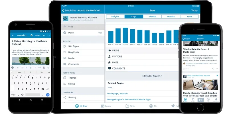 اپلیکیشن موبایل وردپرس
