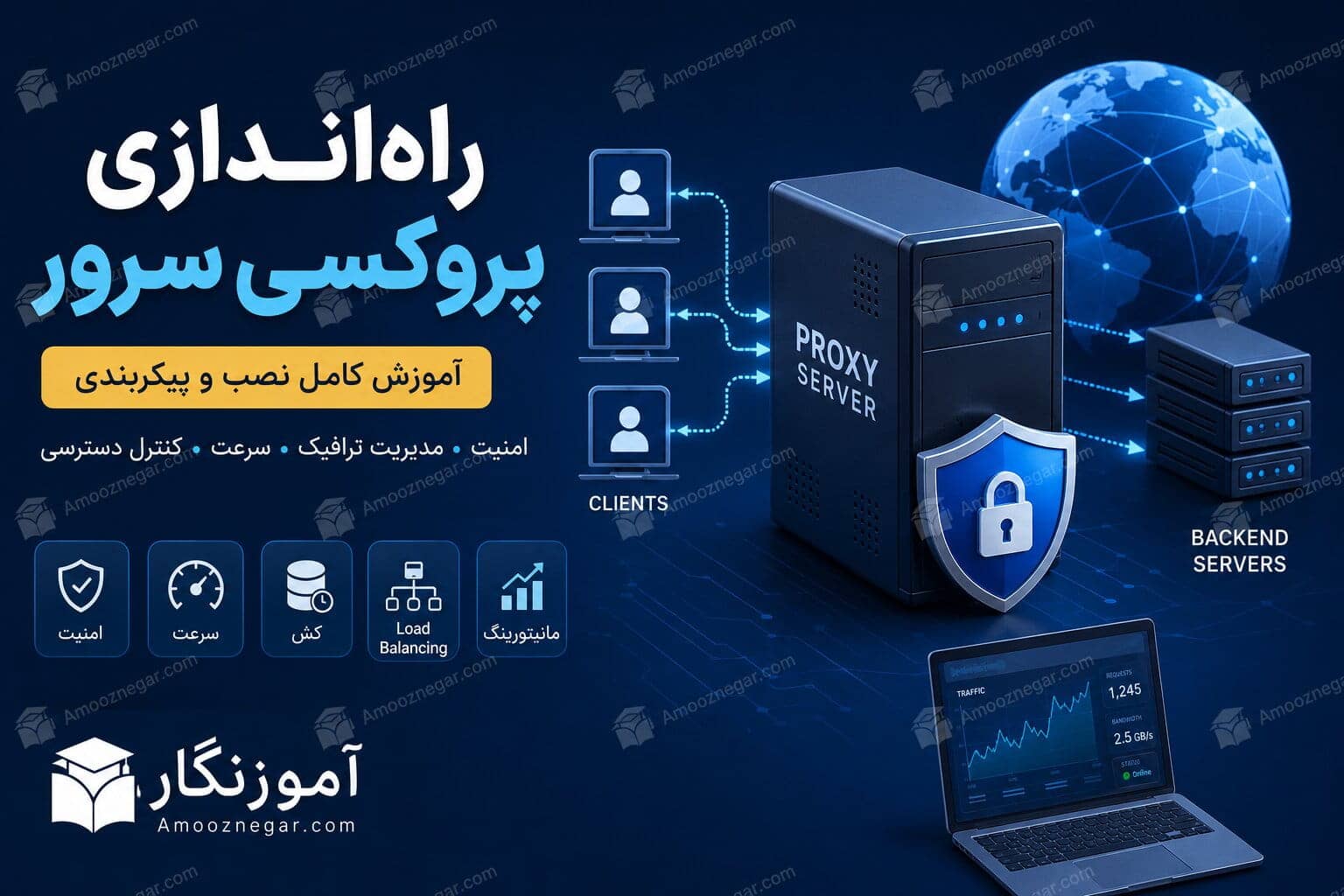 نصب پروکسی سرور